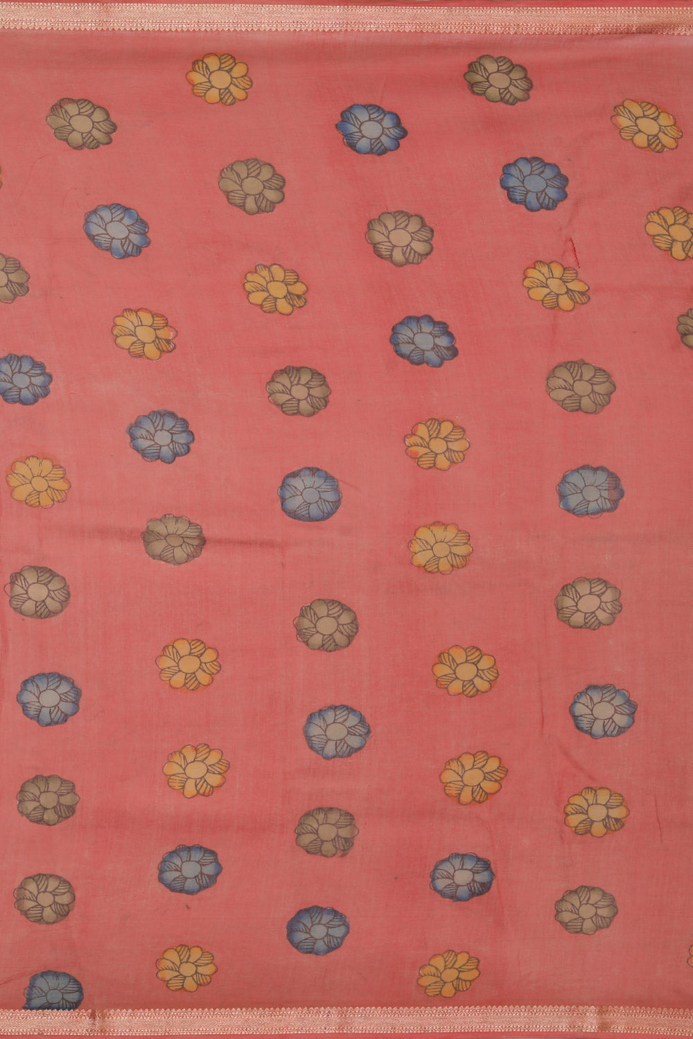 Image of Pichwai Art Hand-Painted Green Saree